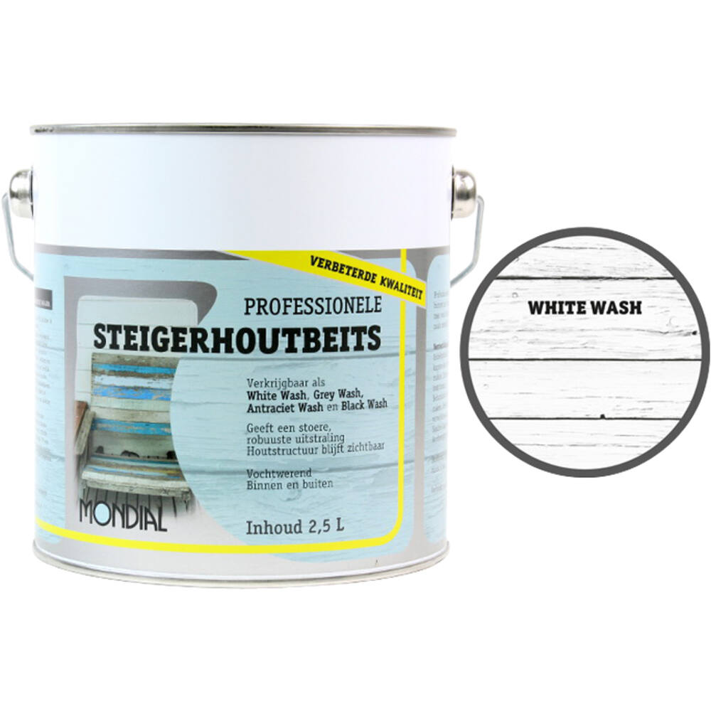 Mondial Steigerhout White Wash 2,5 L