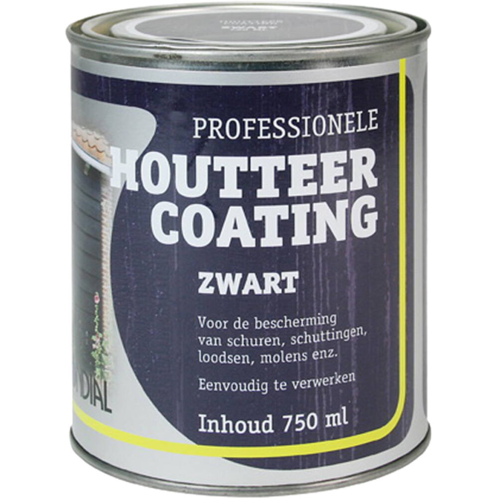 Mondial Houtteer Coating Zwart 750 ml
