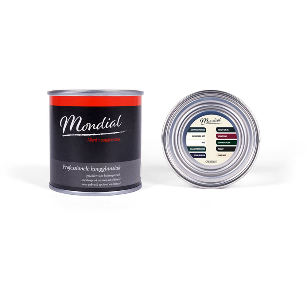 Mondial Hoogglans RAL9001 Creme Wit (Alkyd) 250 ml