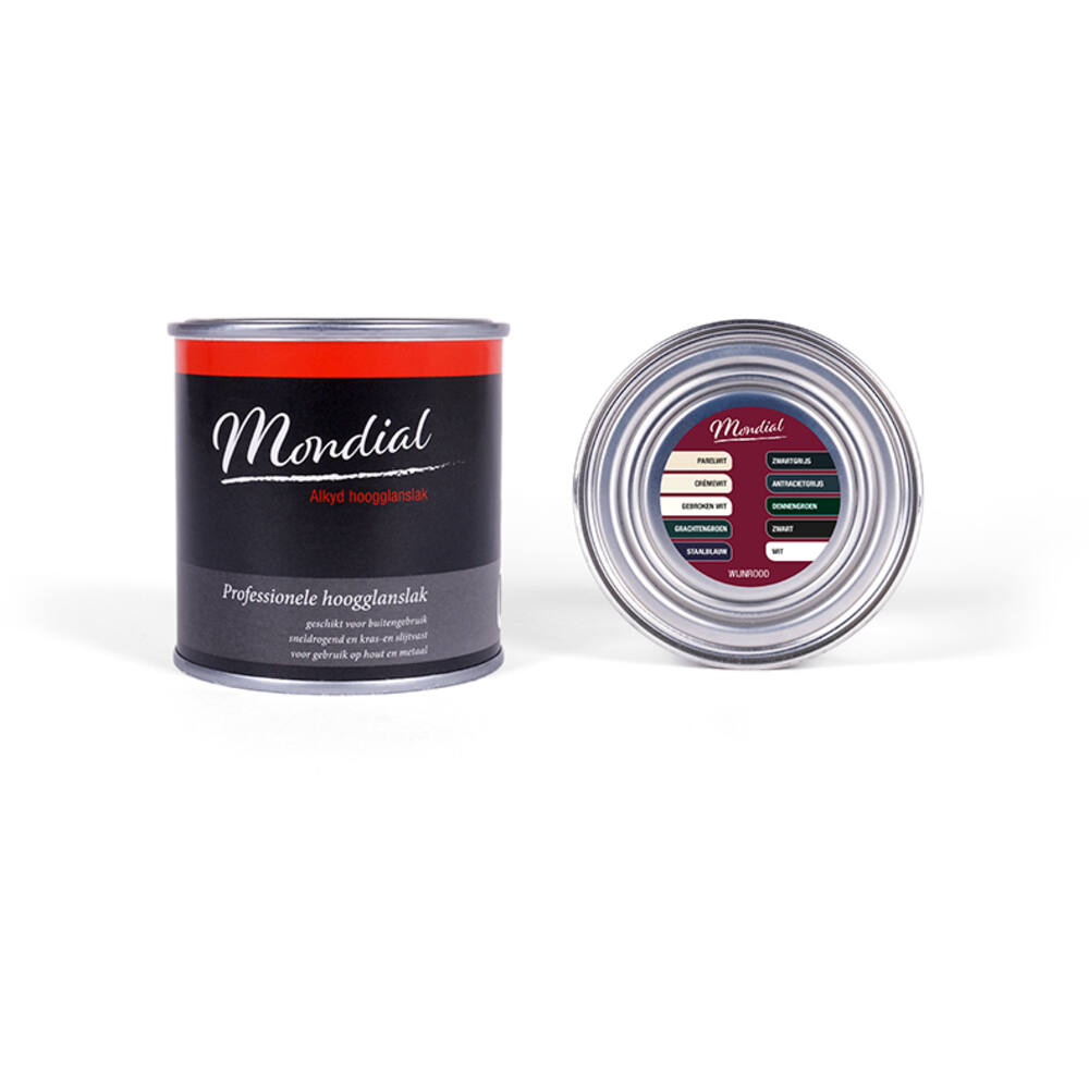 Mondial Hoogglans RAL3005 Wijnrood (Alkyd) 250 ml