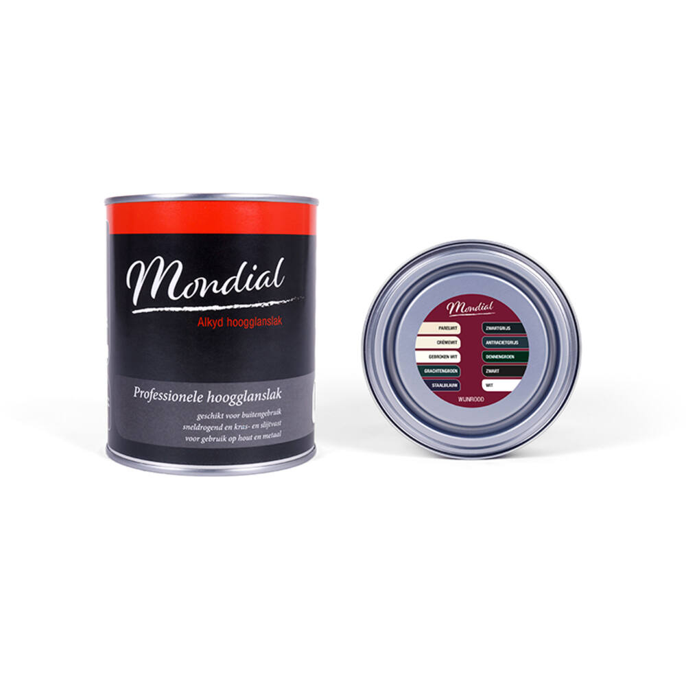 Mondial Hoogglans RAL3005 Wijnrood (Alkyd) 750 ml