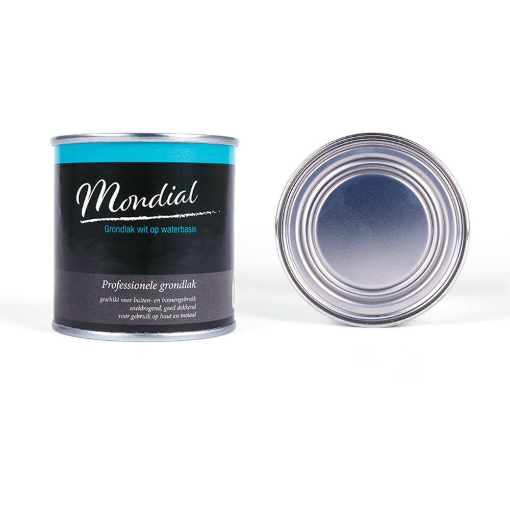 Mondial Grondlak Wit Op Waterbasis 250 ml