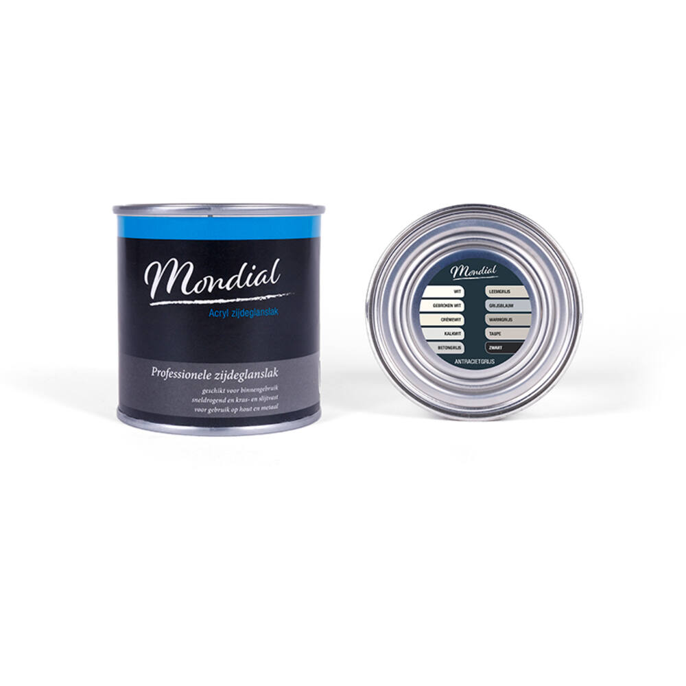 Mondial Zijdeglans Antraciet Grijs 250 ml