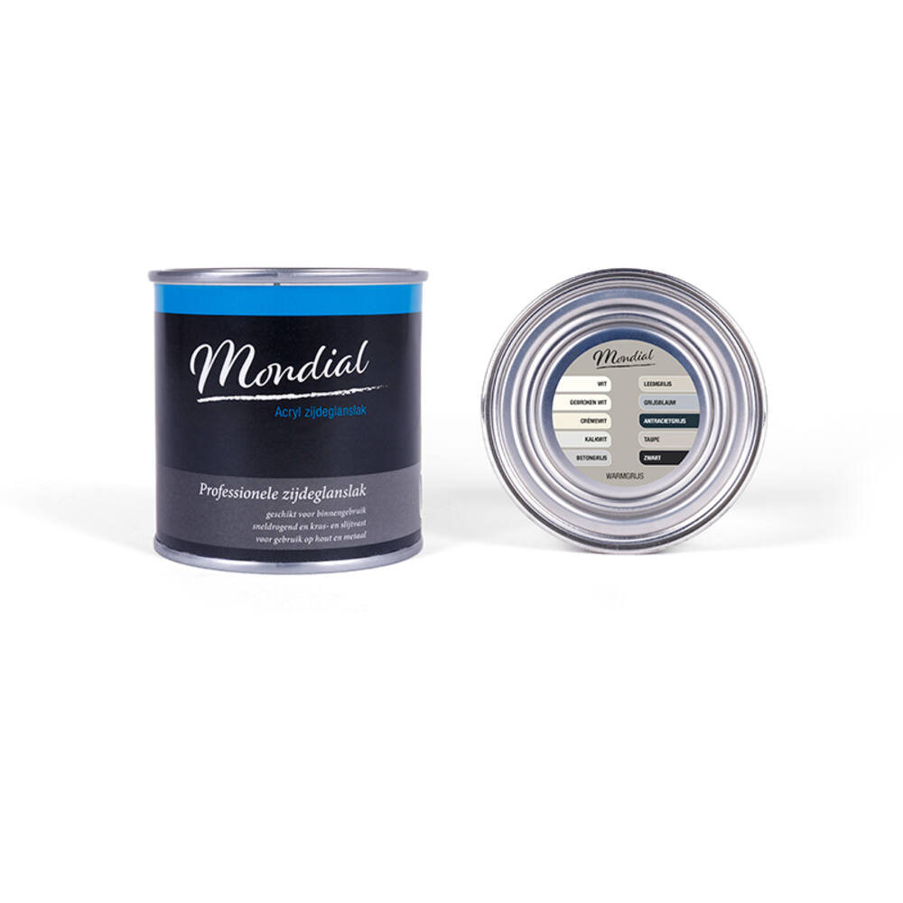 Mondial Zijdeglans Warmgrijs 250 ml