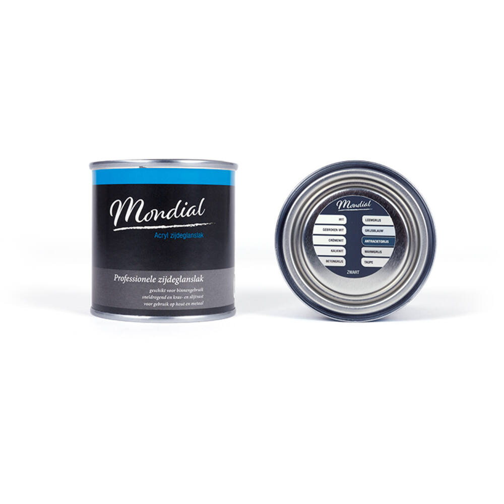 Mondial Zijdeglans RAL9005 Zwart 250 ml