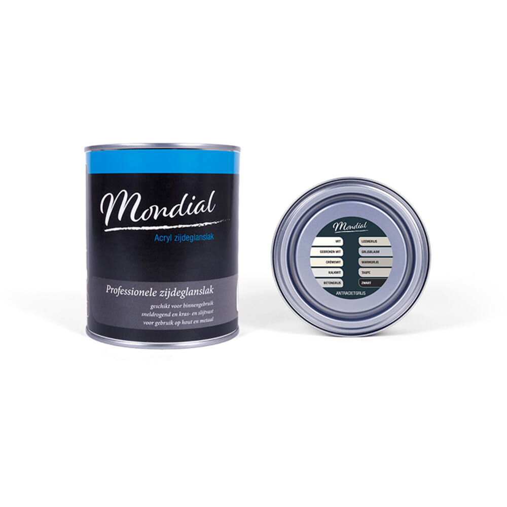 Mondial Zijdeglans Antraciet Grijs 750 ml