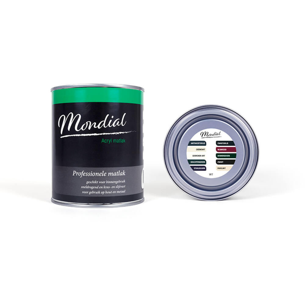 Mondial Mat RAL9016 Wit 750 ml