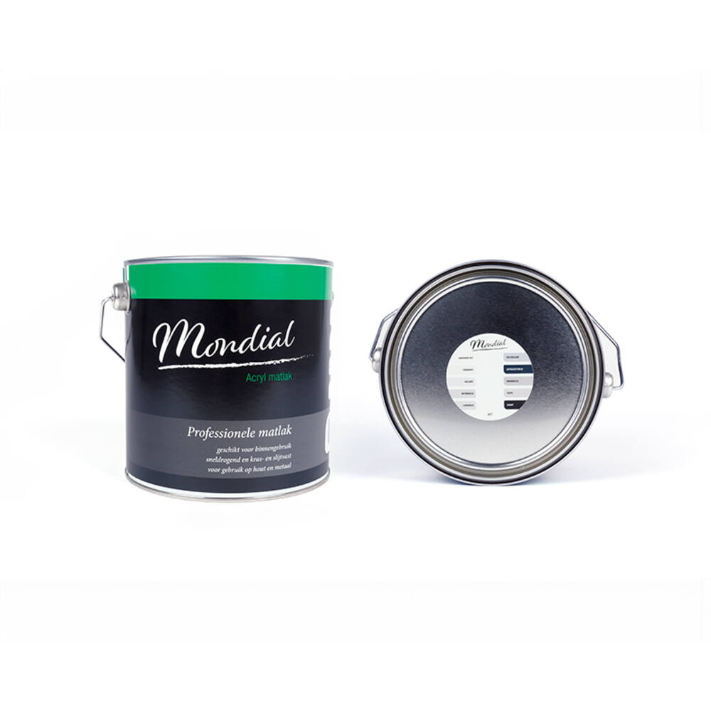 Mondial Mat RAL9016 Wit 2,5 L