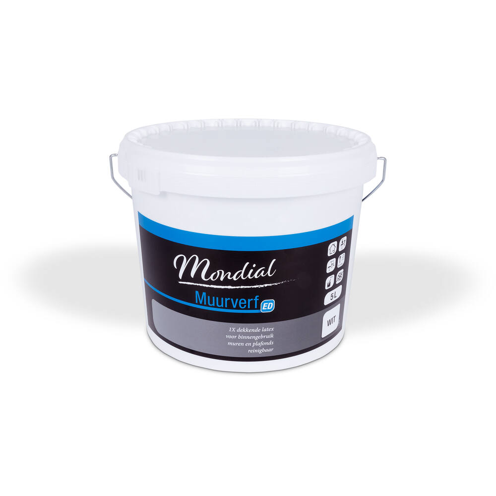 Mondial Latex Muurverf Extra Dekkend Wit 5 L