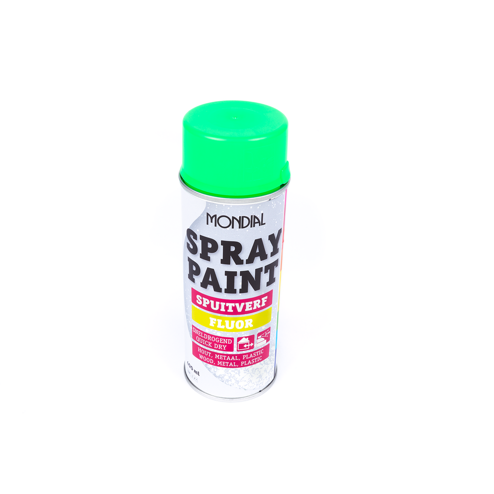 Mondial Spray Paint Fluor Groen 400 ml