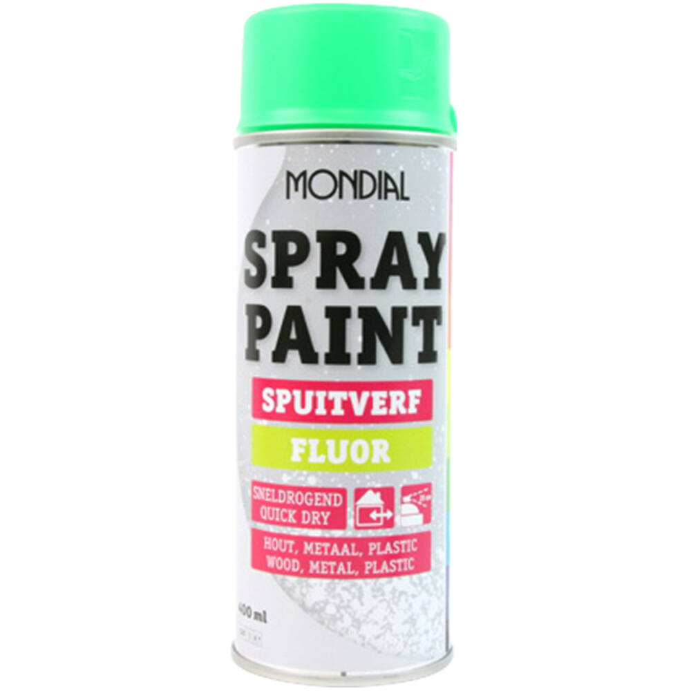 Mondial Spray Paint Fluor Groen 400 ml