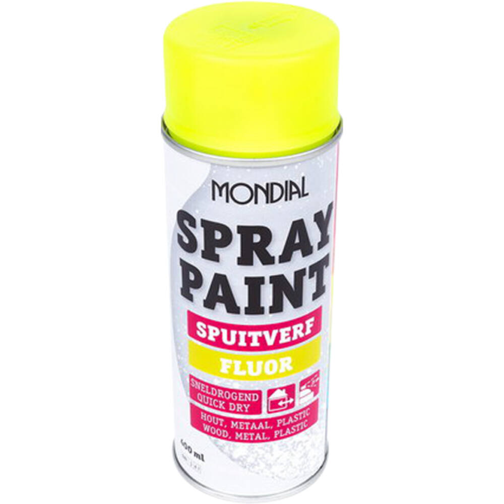 Mondial Spray Paint Fluor Geel 400 ml