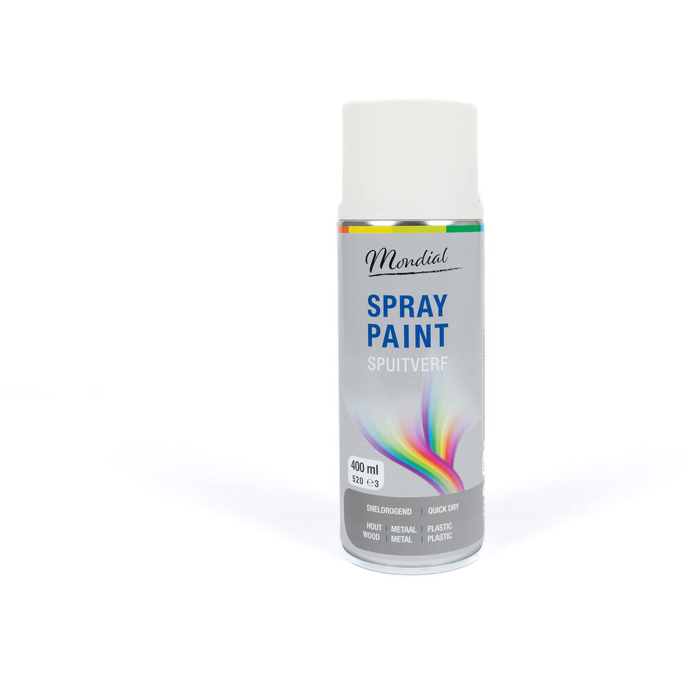 Mondial Spray Paint Ral 9010 Mat Wit 400 ml
