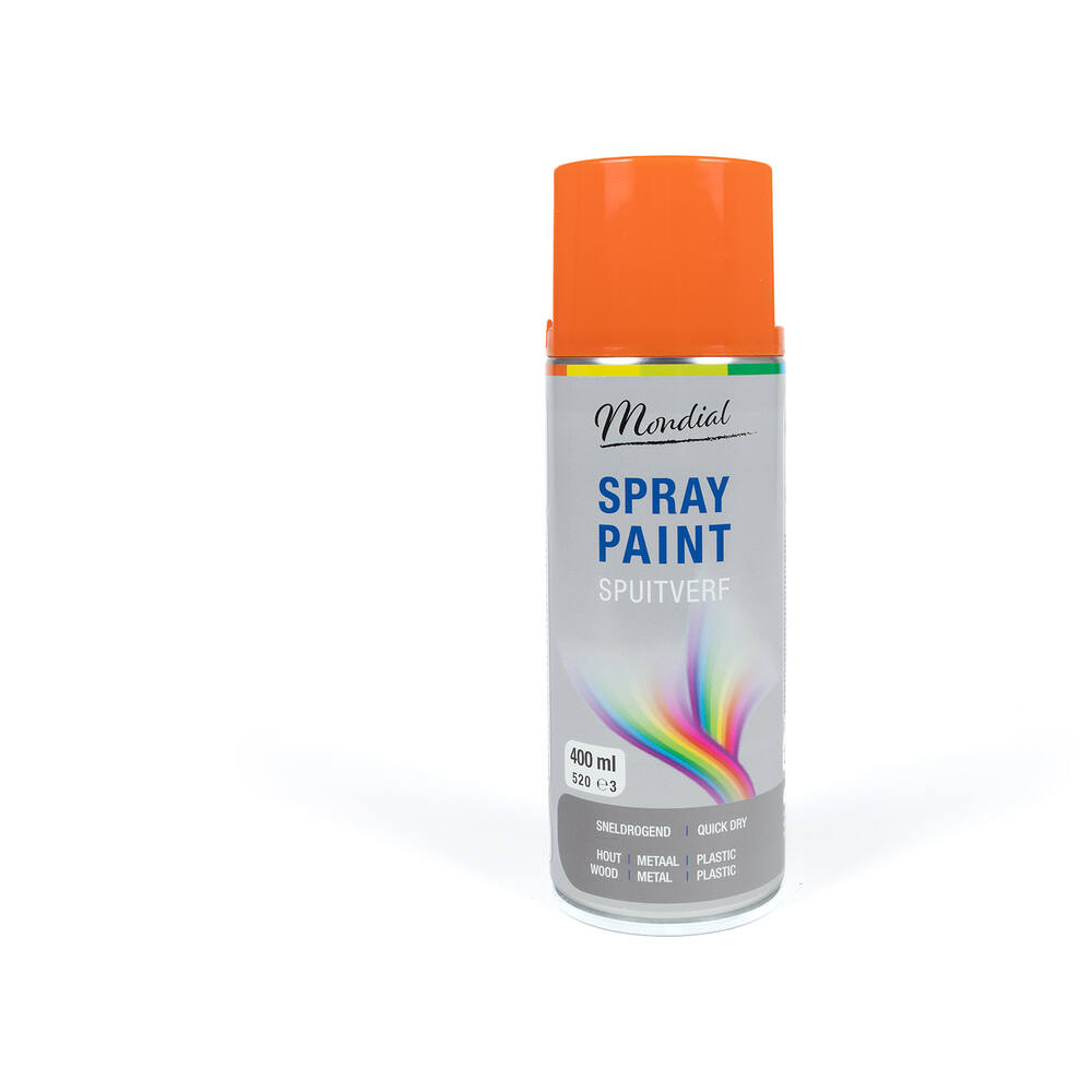 Mondial Spray Paint Ral 2004 Hoogglans Pure Orange 400 ml