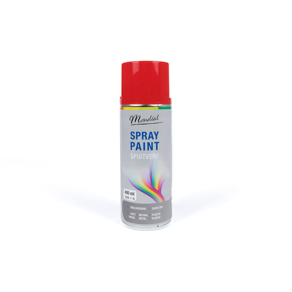 Mondial Spray Paint Ral 3020 Hoogglans Verkeersrood 400 ml