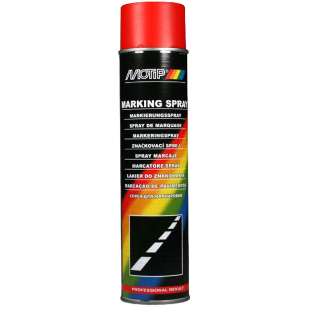 Motip Marking Spray 600 ml Rood 221 Tbv Spraywagen
