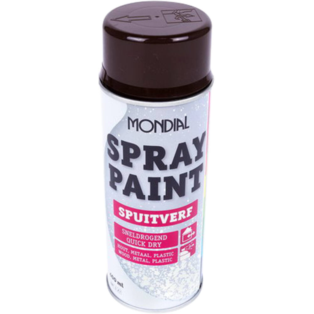 Mondial Spray Paint Ral 8017 Hoogglans Chocoladebruin 400 ml