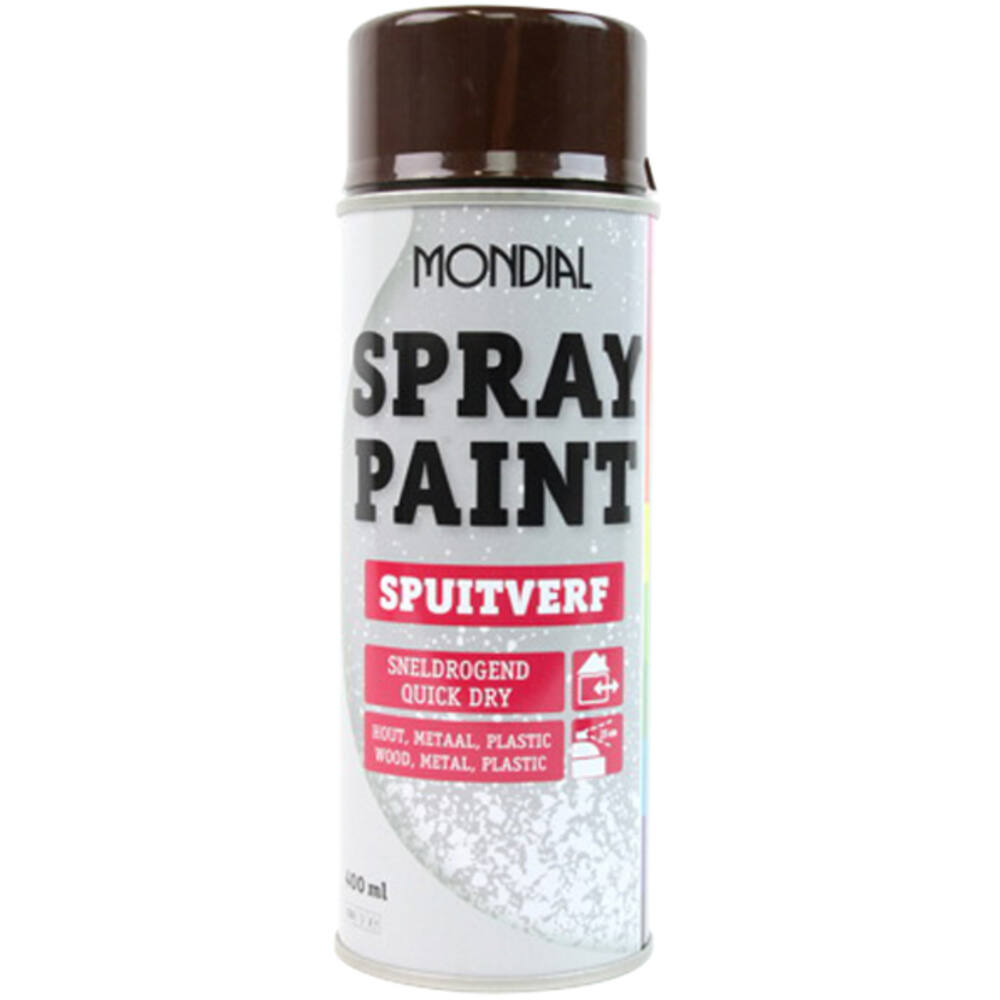 Mondial Spray Paint Ral 8017 Hoogglans Chocoladebruin 400 ml