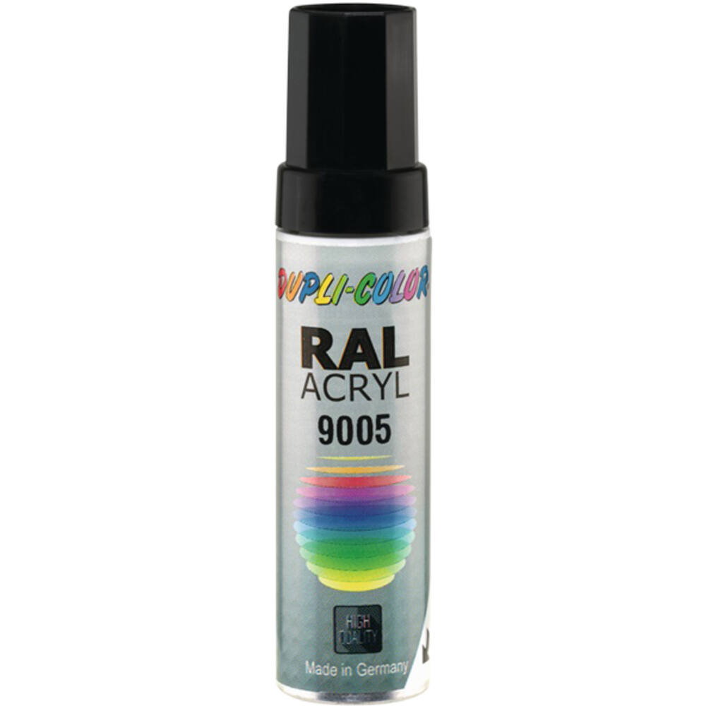 Motip Acryl Lak Kwastje Diep Zwart Ral9005 Inhoud 12 ml
