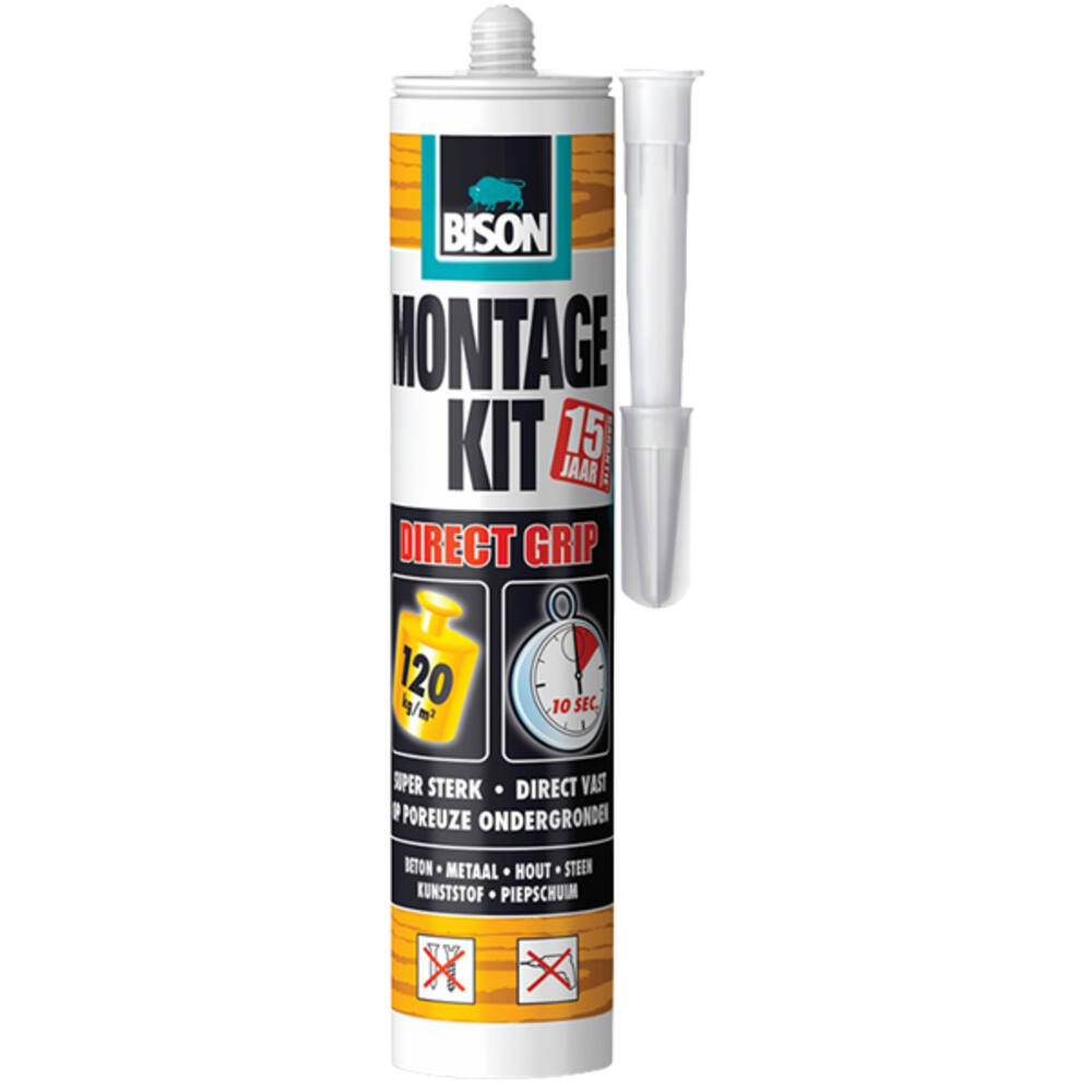 Bison Montagekit Direct grip Wit 370 g Koker