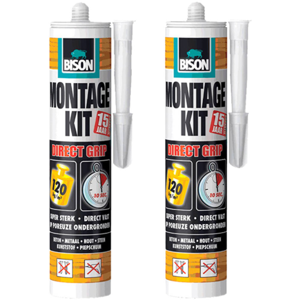 Bison Montagekit Duo Direct Grip 370 g Koker