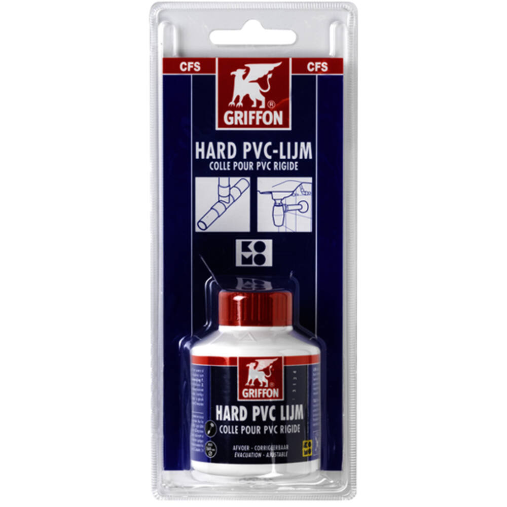 Bison Hard Pvc Lijm Komo 100 ml Flacon Met Kwast