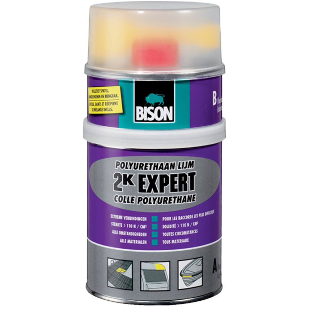 Bison 2K Expert Polyurethaanlijm Set 900 g