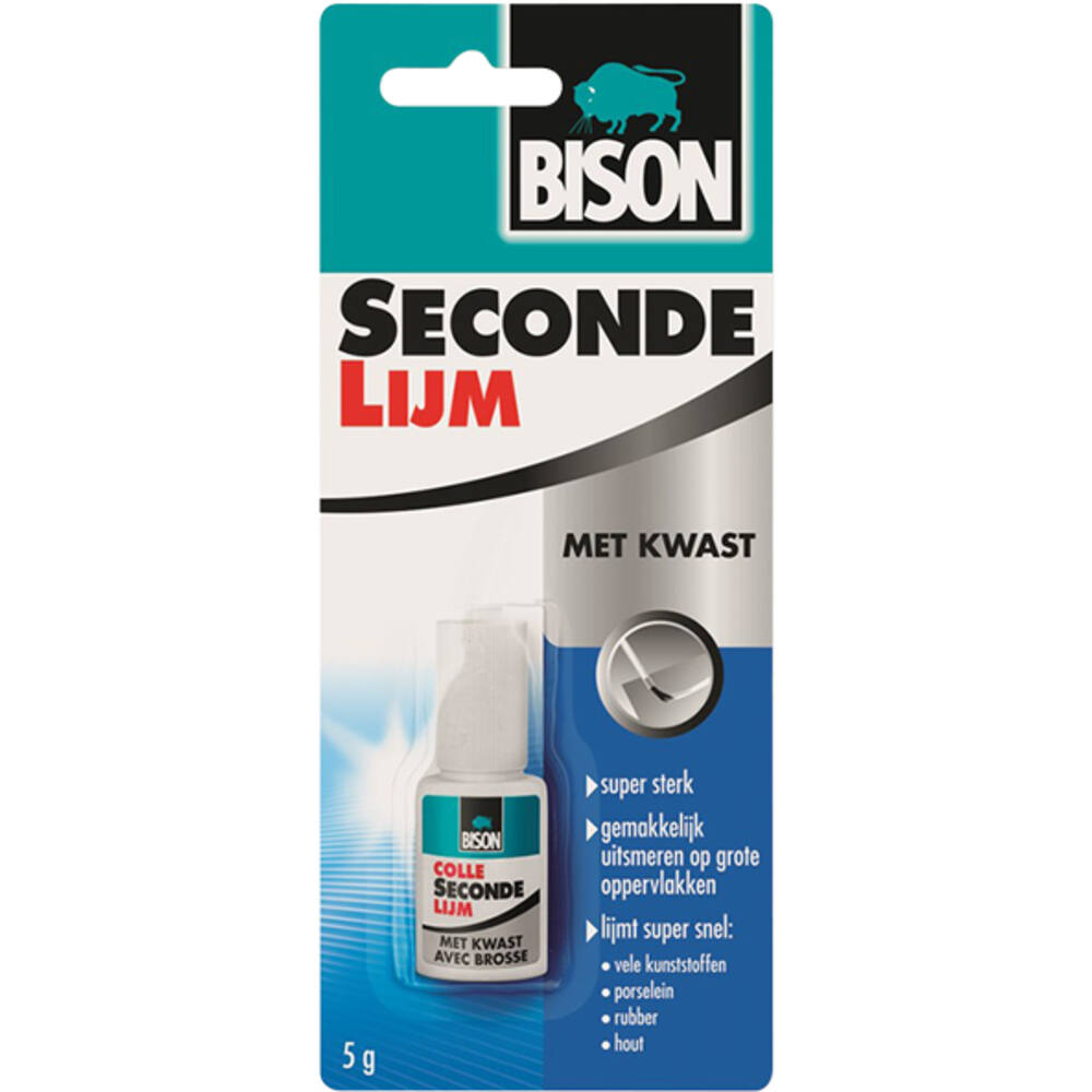 Bison Secondelijm Met Kwast 5 g