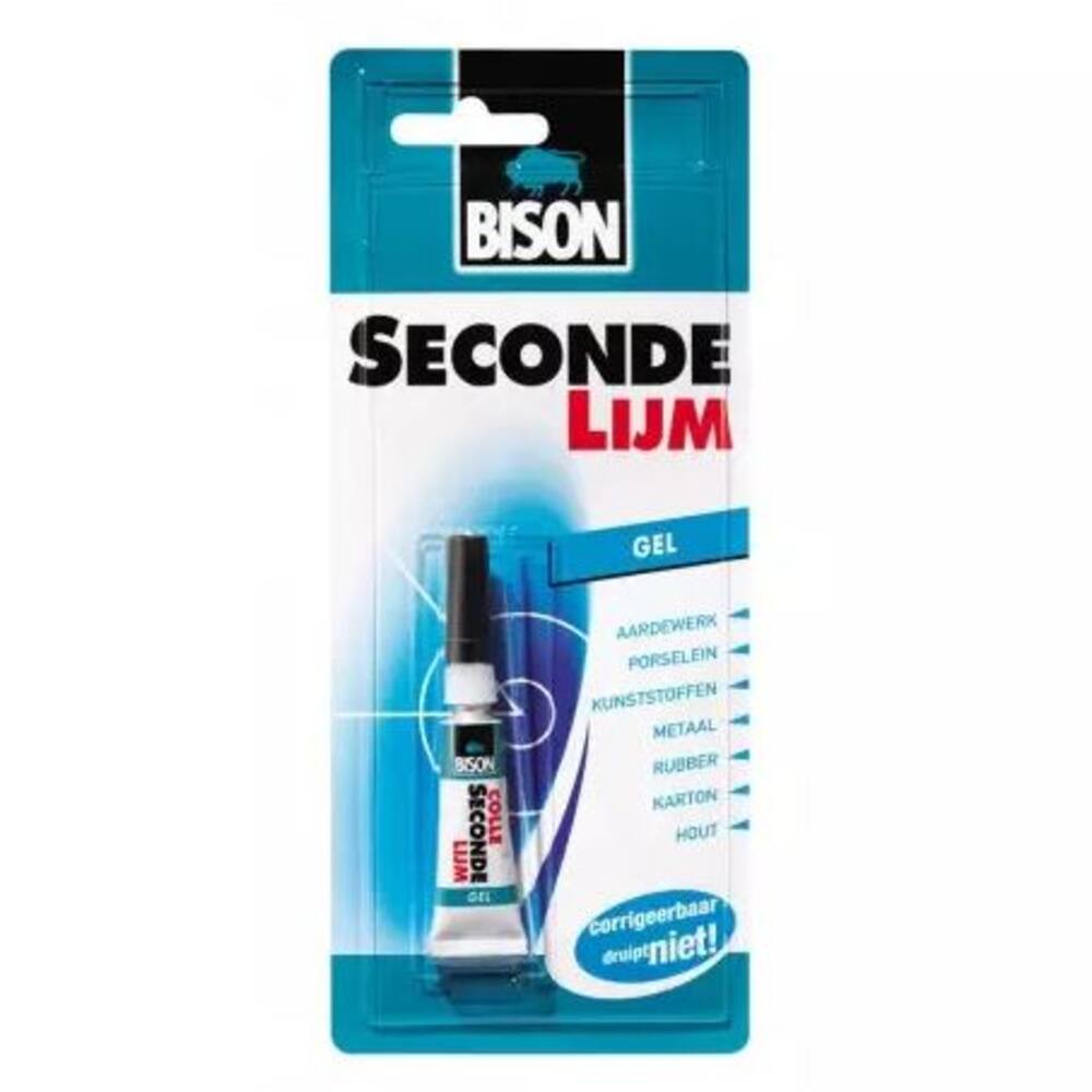 Bison Secondelijm Gel Blister 3 g