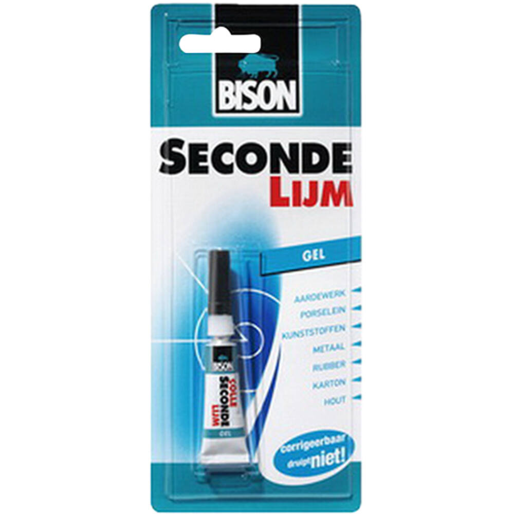Bison Secondelijm Gel Blister 3 g