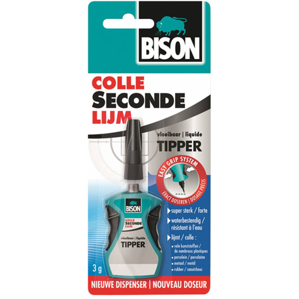 Bison Secondelijm Tipper Vloeibaar 3 g