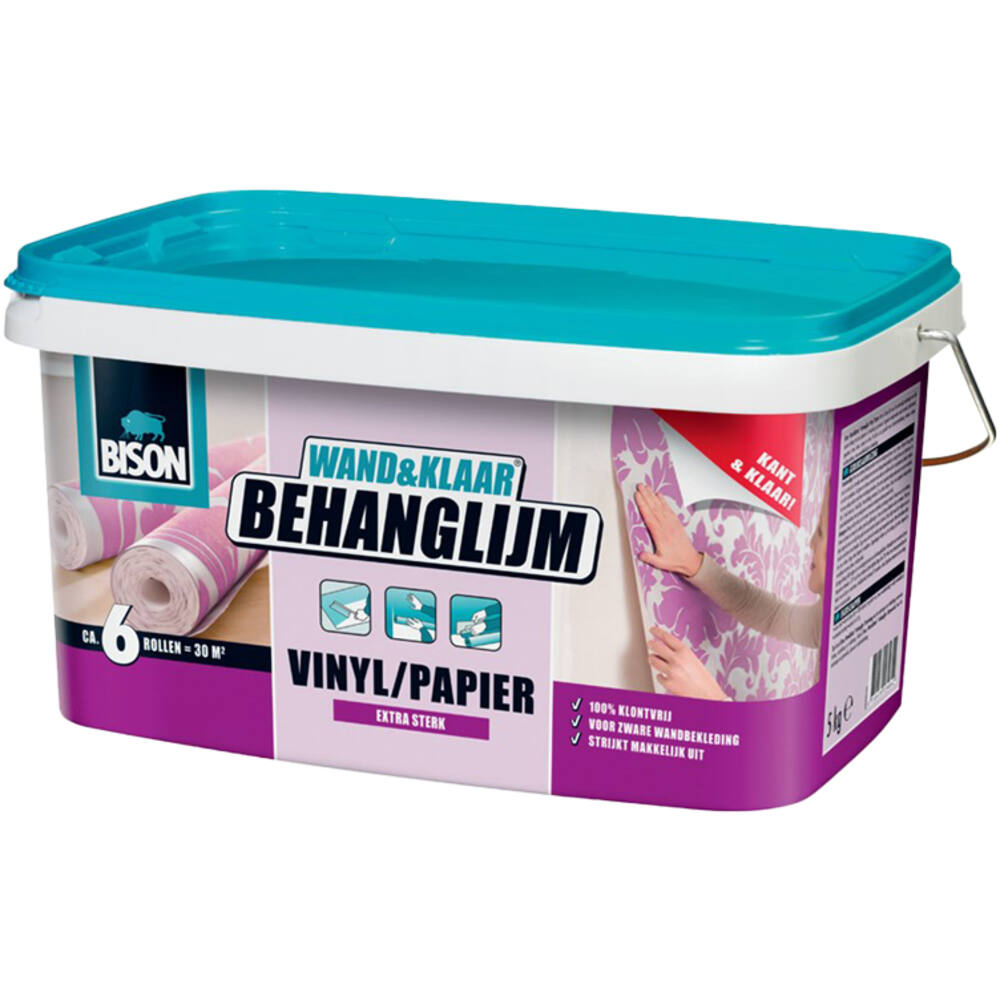 Bison Wand&Klaar Vinyl/Papier Behang 2,5 kg
