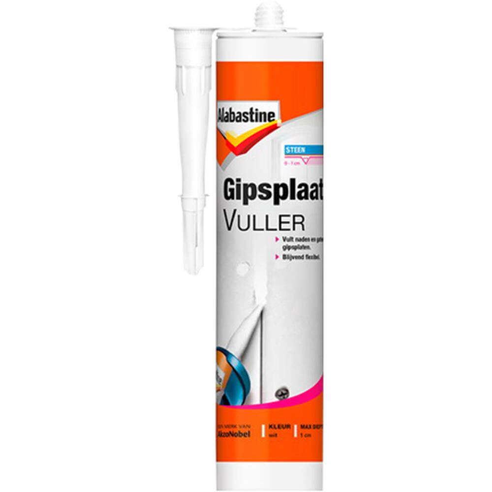 Alabastine Gipsplaatvuller Kant & Klaar 310 ml Koker
