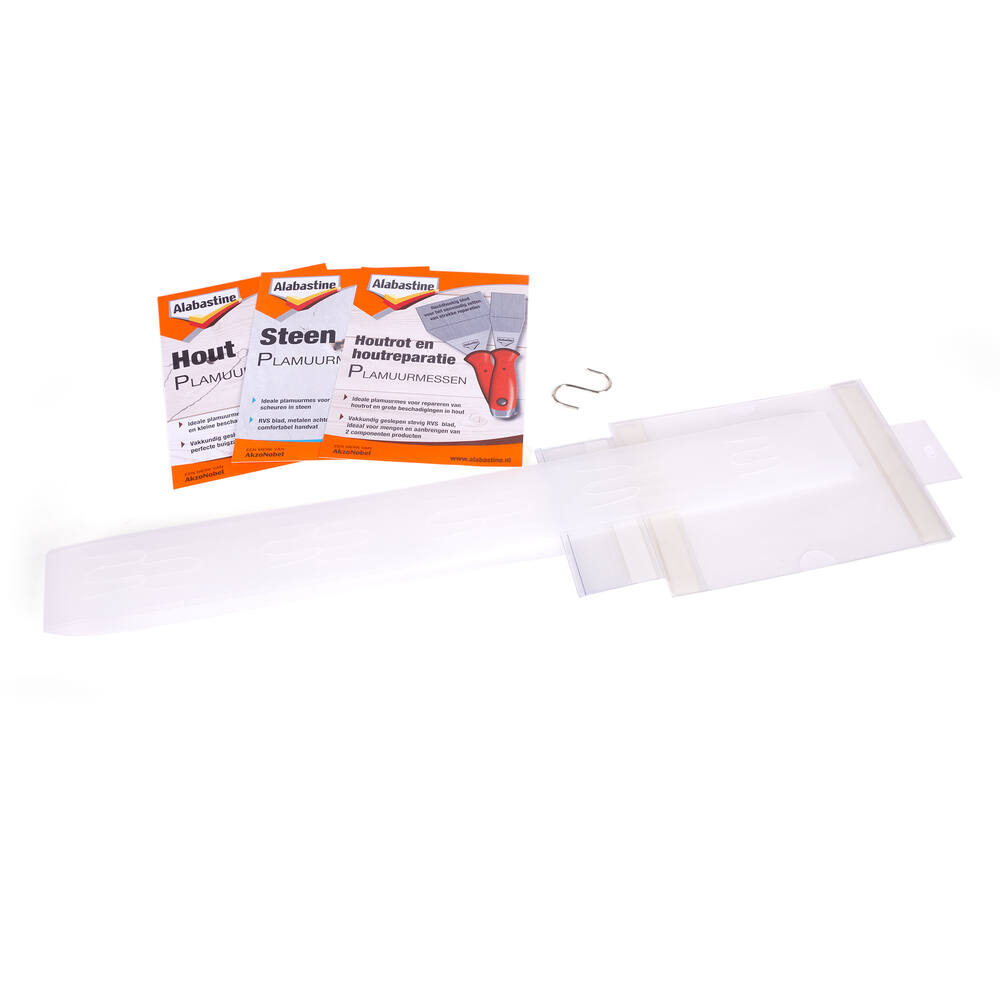 Alabastine Clipstrip Voor Plamuurmes Incl. 3 Kaartjes