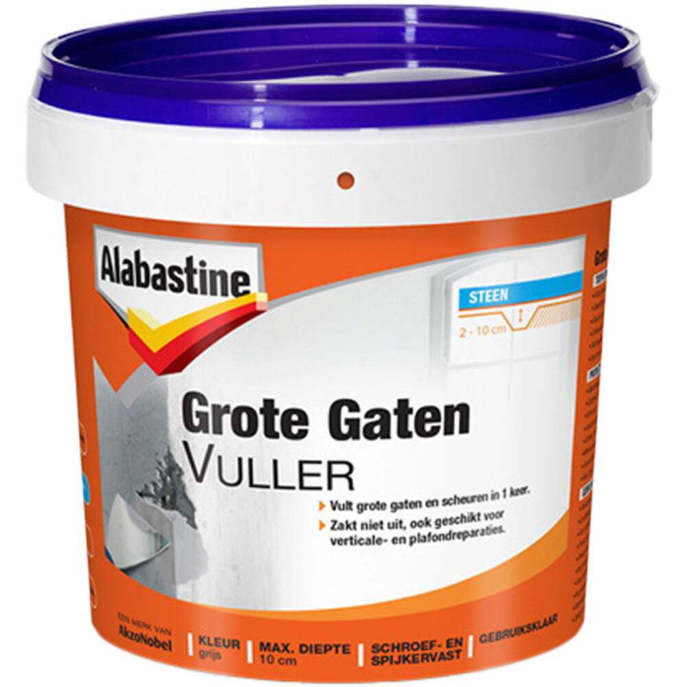 Alabastine Grote Gaten Vuller kant & Klaar Pot 1 L