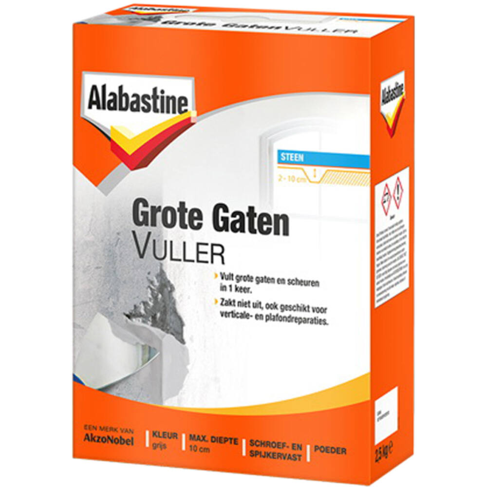 Alabastine Grote Gaten Vuller Poeder Emmer 2,5 kg