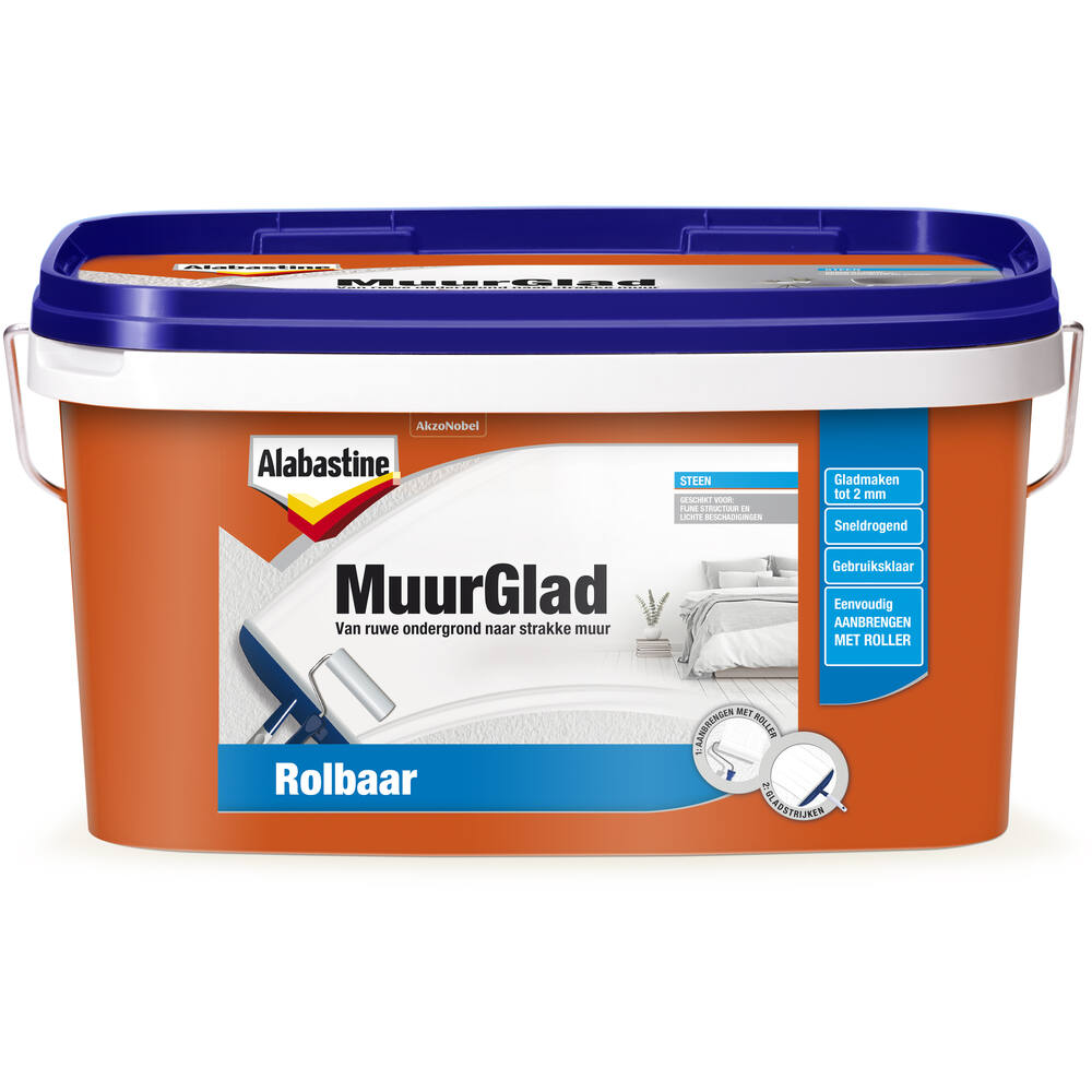 Alabastine Muurglad Rolbaar 10 L