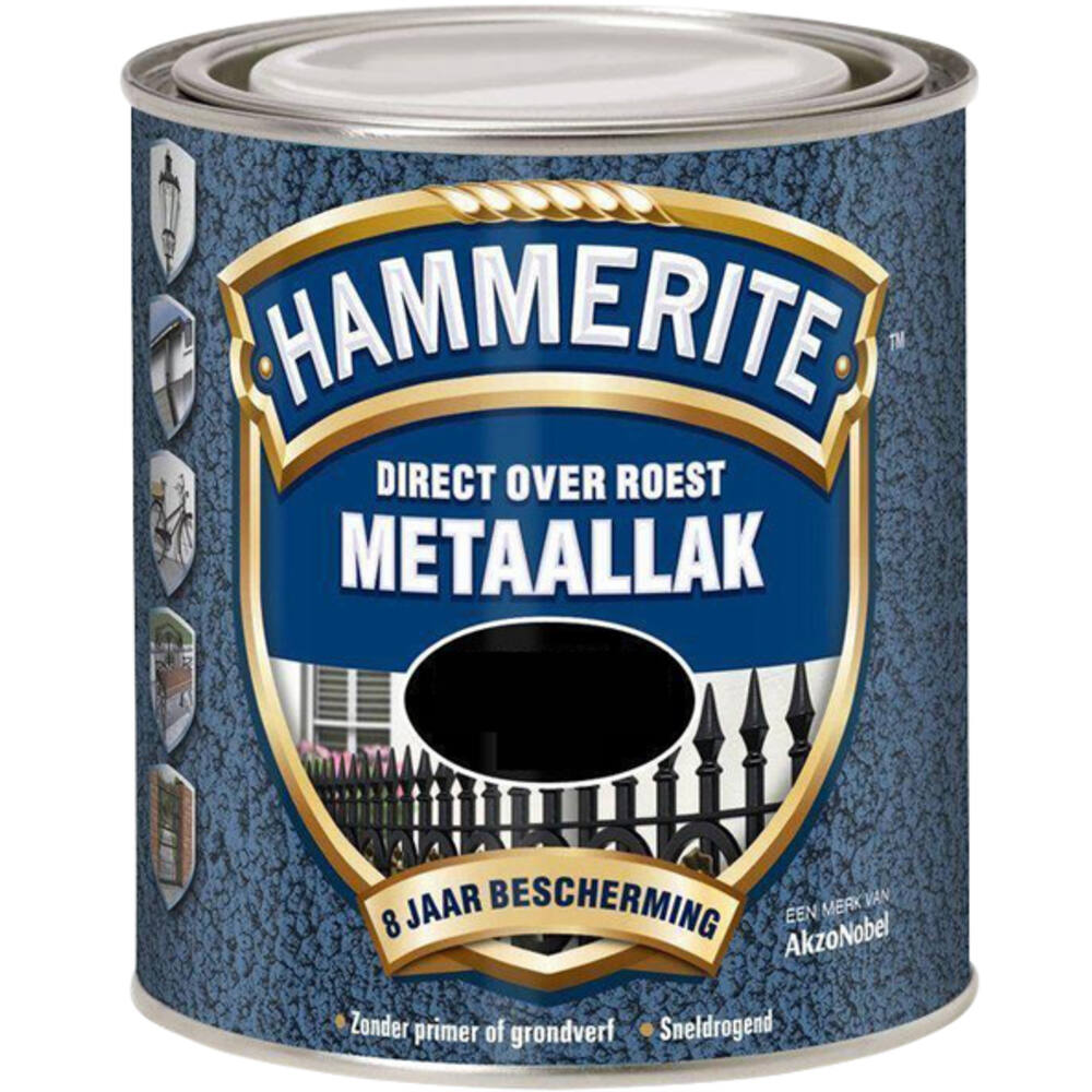Hammerite Hamerslag Wit H110 250 ml