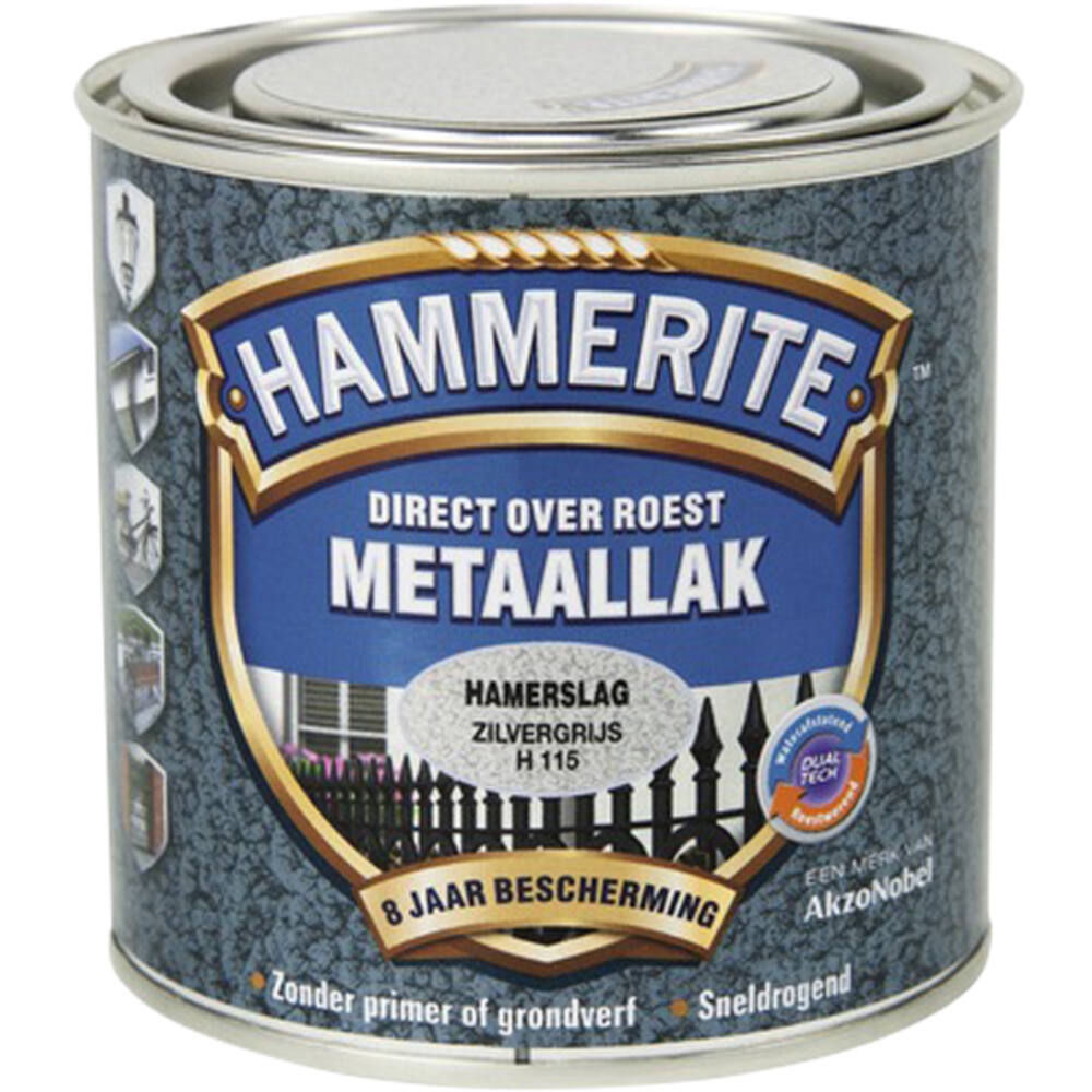 Hammerite Hamerslag Zilver Grijs H115 750 ml
