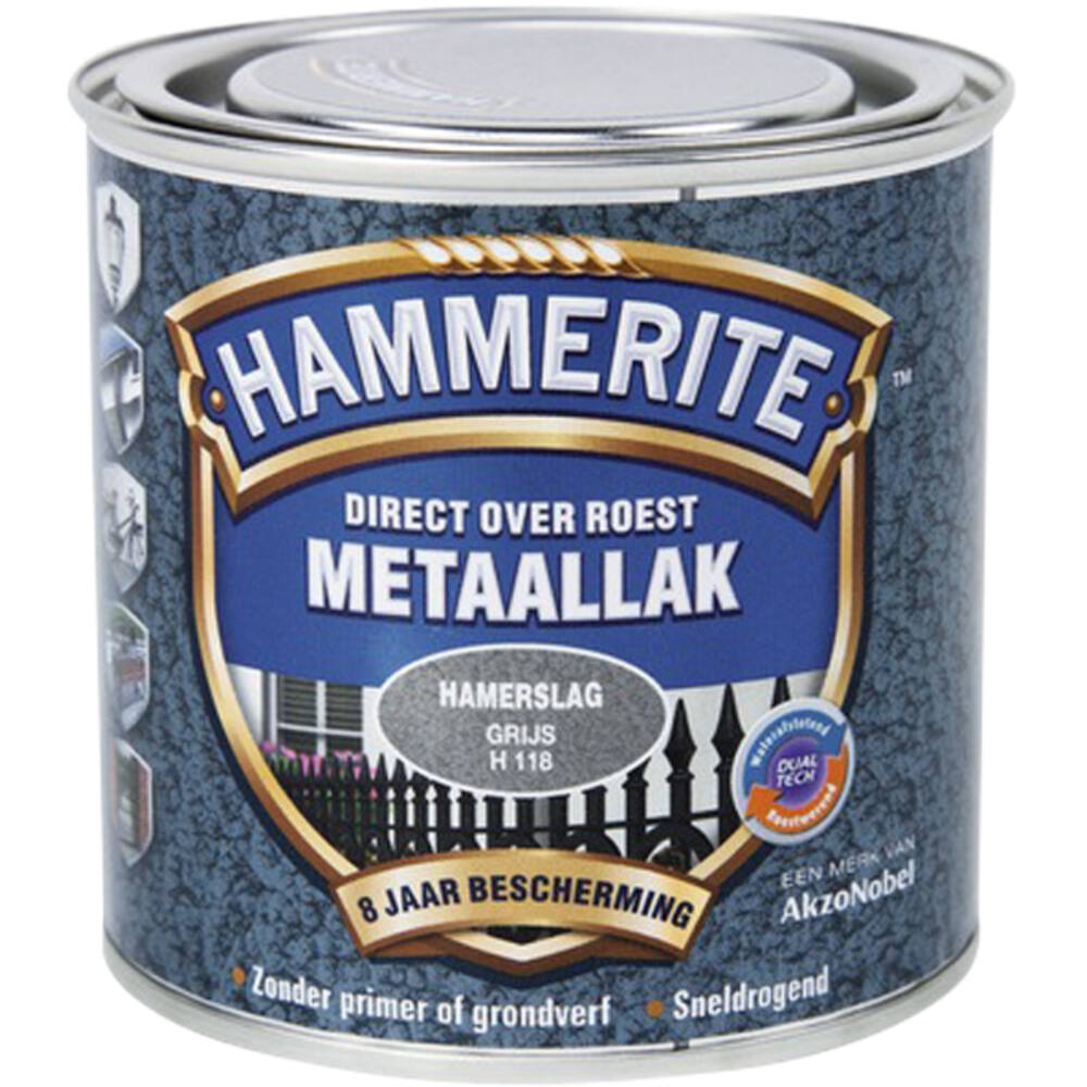 Hammerite Hamerslag Grijs H118 750 ml