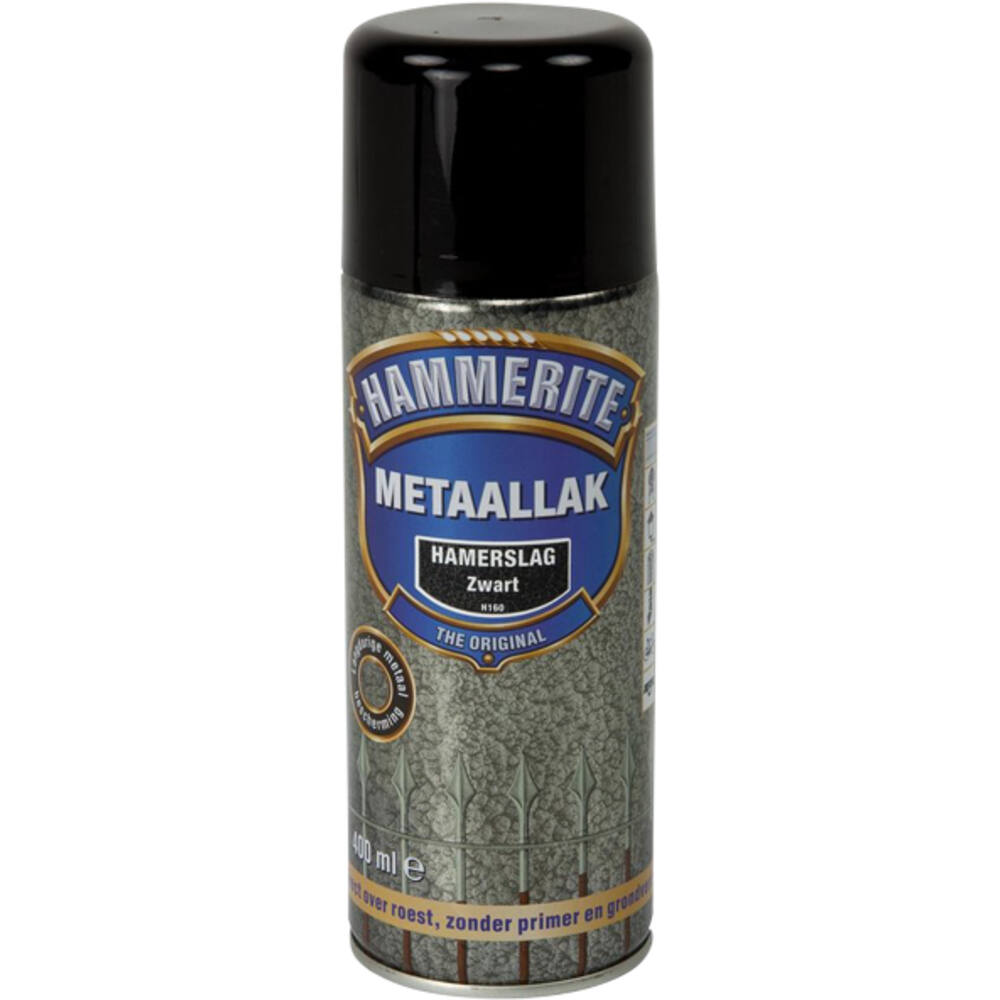 Hammerite Hamerslag Zwart H160 400 ml