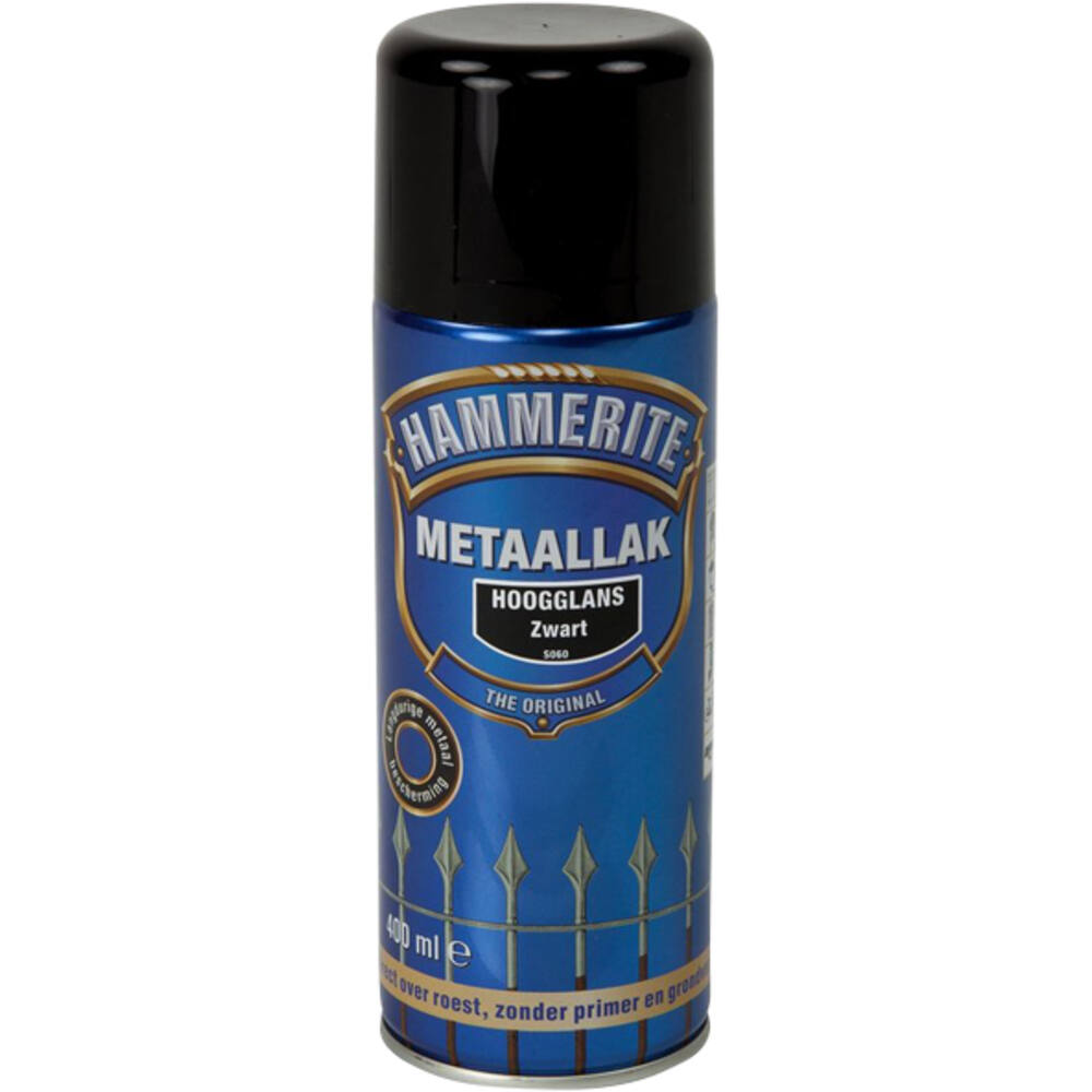 Hammerite Hoogglans Zwart S060 400 ml