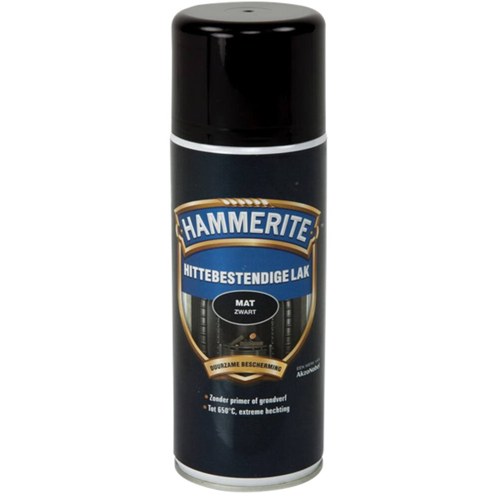 Hammerite Hittebestendige Lak Zwart 400 ml
