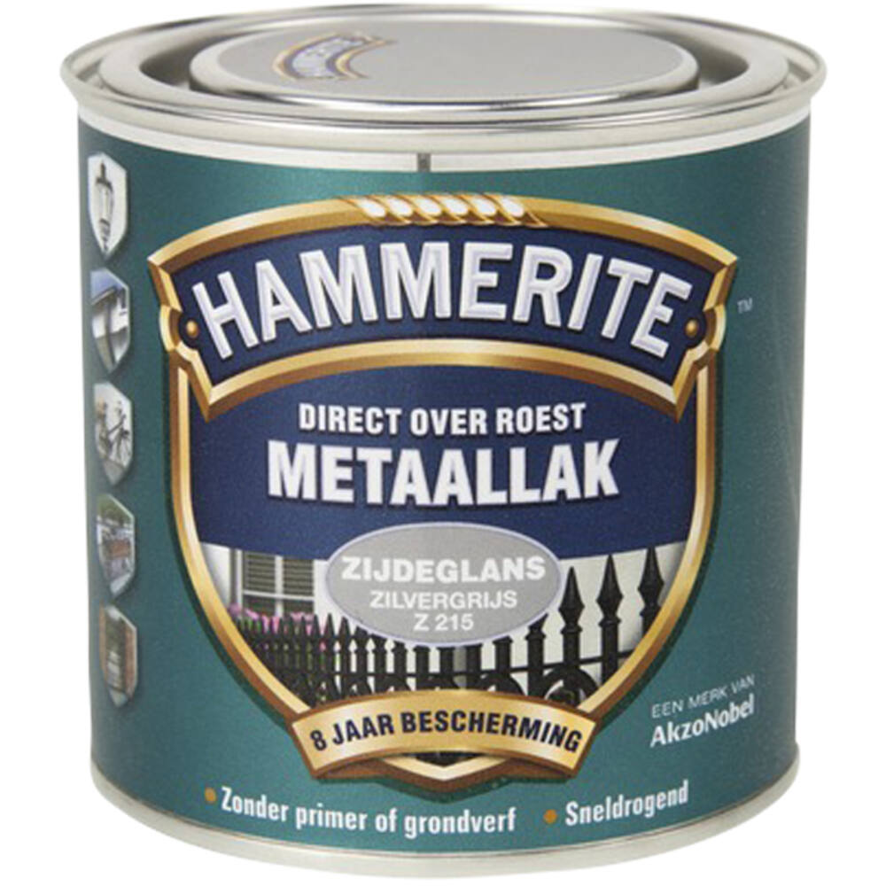 Hammerite Zijdeglans Zilvergrijs Z215 250 ml