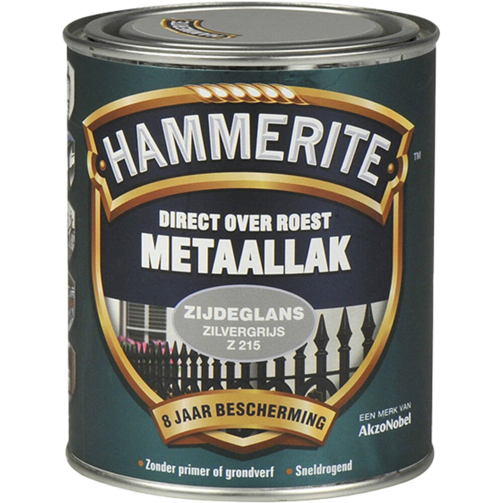 Hammerite Zijdeglans Zilvergrijs Z215 750 ml