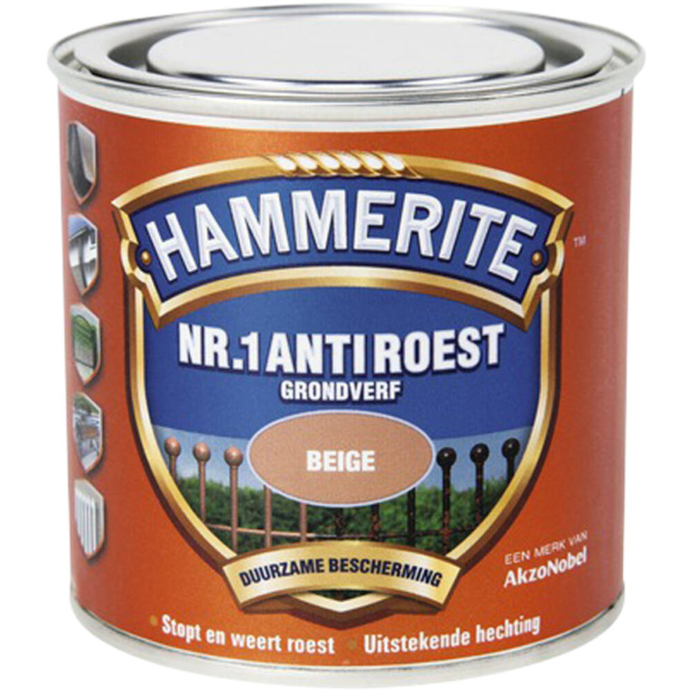 Hammerite Nr.1 Antiroest Grondverf Beige 250 ml