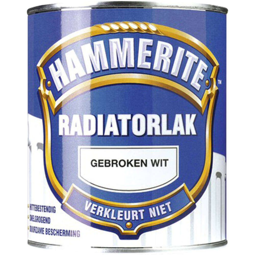 Hammerite Radiatorlak Gebroken Wit 750 ml