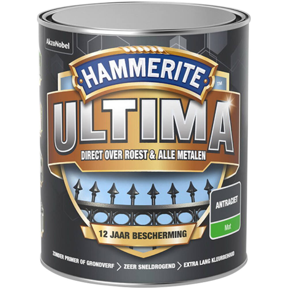 Hammerite Ultima Mat Antraciet 750 ml
