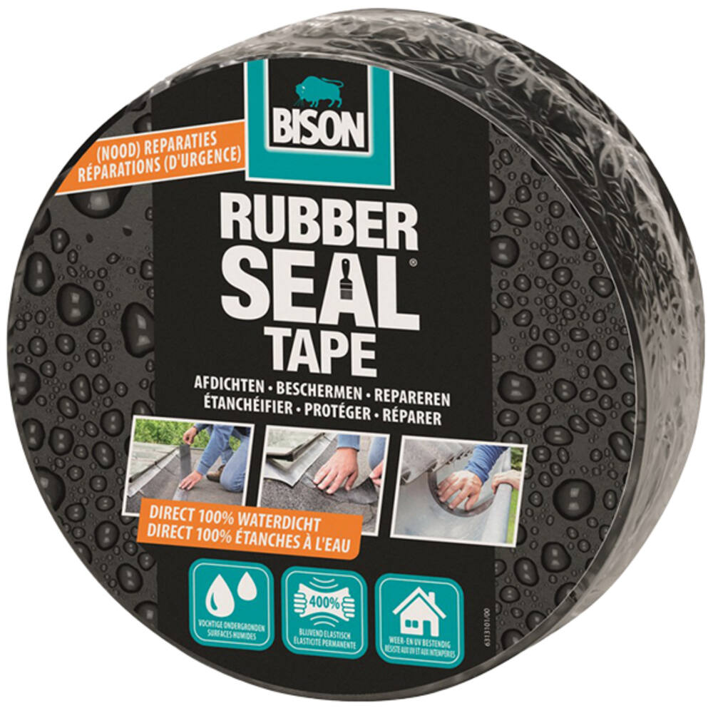 Bison Rubber Seal Tape 7,5 cm Rol 5M