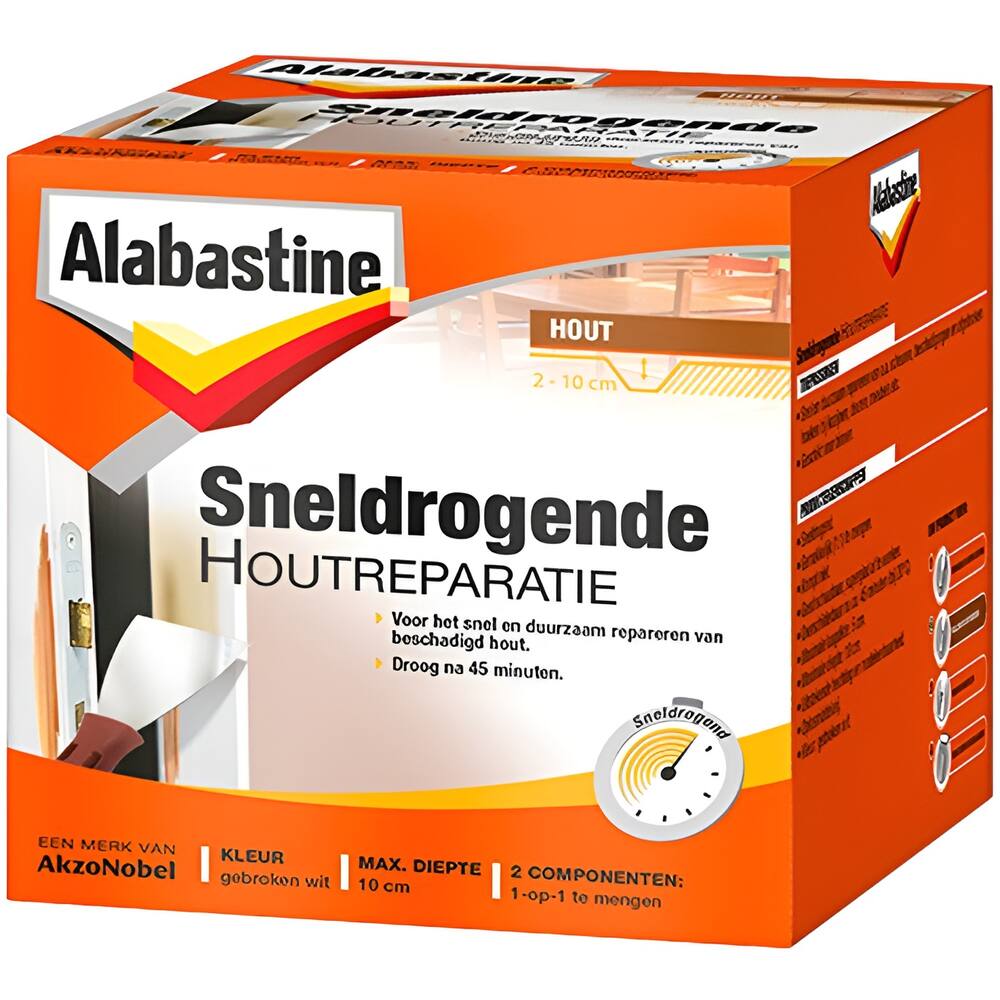 Alabastine Sneldrogende Houtreparatie 2 Componenten 500 g